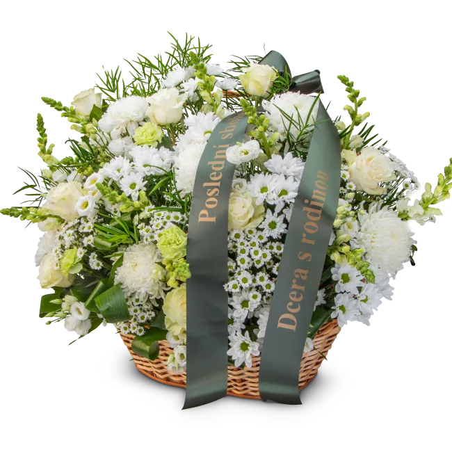Funeral floral basket